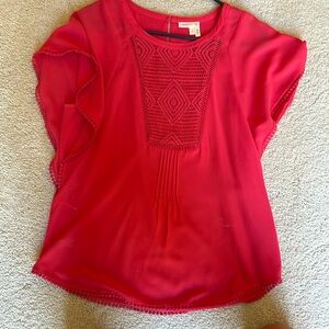 Meadow blue red blouse. Size Small.